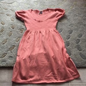Salmon colored dress